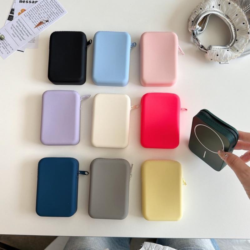 Lightweight Coin Purse Phone Holder Silicone Magnetic Wireless Charging Stand Case for Outdoor Camping Phone Support