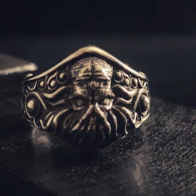 New Cthulhu Ring Men's Trendy Dream Ring Adjustable Ring Dark Magic Myth Jewelry