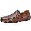 Fashion Casual Leather Man Loafers Comfy Summer Slip on Footwear Breathable Men Leisure Walk Driving Shoes Moccasins Non-Slip Boat Flats