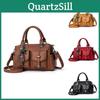 Trendy Bucket Style Shoulder Bag For Women Spacious Casual Pu Handbag With Chains
