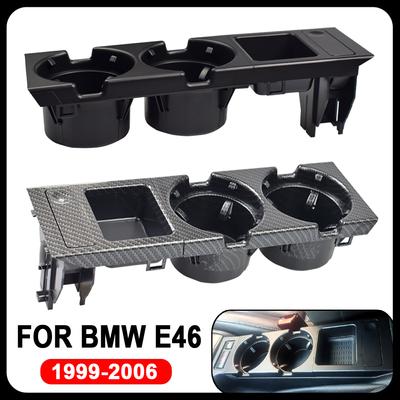 Car Black Center Console Water Cup Holder Beverage Bottle Holder Coin Tray For Bmw 3 Series E46 323i 318I 320I 98-06
