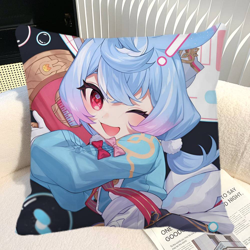 Game Genshin Impact Sigewinne Pillow Case Square Pillow Bedroom Sofa Leisure Comfort Cushion Car Home Decoration