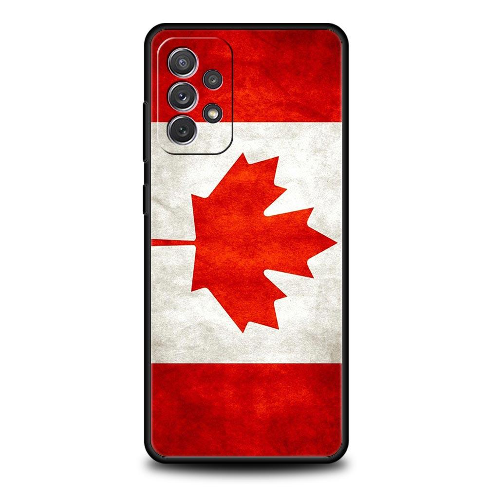 

Maple Canada Flag love Football Phone Case For Samsung A17 A07 A55 A35 A25 A15 A05 A33 A31 A23 A21s A13 A41 A73 A53 A51 A71Cover Samsung A07