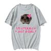 Im Literally Just A Girl Hamster Funny Meme TShirt Unisex Unisex Clothing Cute Casual Harajuku Classic T Shirt Oversized Tee Shirt