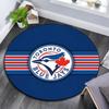 Toronto Blue Jays2 Round Area Rug,Carpet Rug for Living Room Bedroom Sofa Playroom Decor,Non-slip Floor Mat