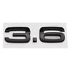 3D ABS 2.4 3.6 4.2 Letter Car Rear Trunk Tailgate Fender Door Badge Emblem Adhesive Sticker For A4 A5 A6 A7 A8 Q3 Q5 Q7