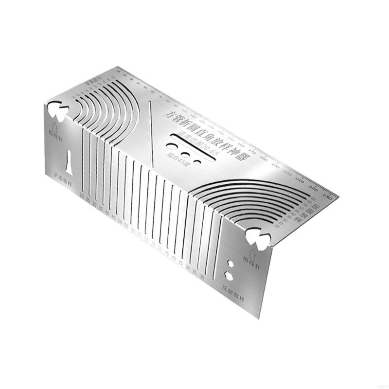 

Stainless Scriber Marking Ruler Angles & Marking Tool for Construction Cutting Guide Multifunction Marking Tool