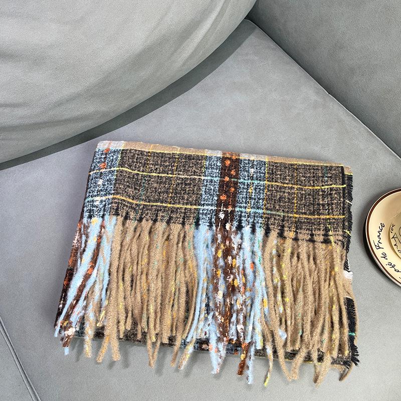 

Women s Starry Sky Plaid Scarf: Winter Versatile Imitation Cashmere Shawl & Neck Warmer 70-200cm