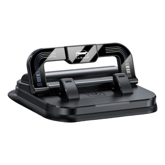 Mobile Phone Holder 360 Degree Rotation Multi-angle Phone Stand Stable Suction Cup Anti-Slip Dashboard Mount with Parking ID Plate Holder