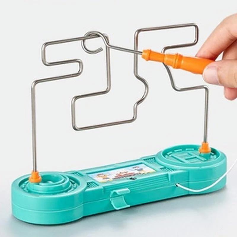 Kids Collison Electric Shock Toy Education Electric Touch Maze Game Party Funny Game Science Experiment Toys For Children Gift