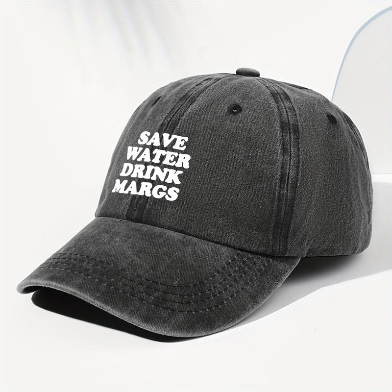 Men's and Women's Same Style Letter Slogan Printed Washed Retro Baseball Cap Fashionable Outdoor Hat Adjustable