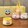SpongeBob Schwammkopf Gelenk-Teetasse Geschenkbox 2025 Neu Hochwertige Büro-Heim-Keramik-Teetasse Geschenk