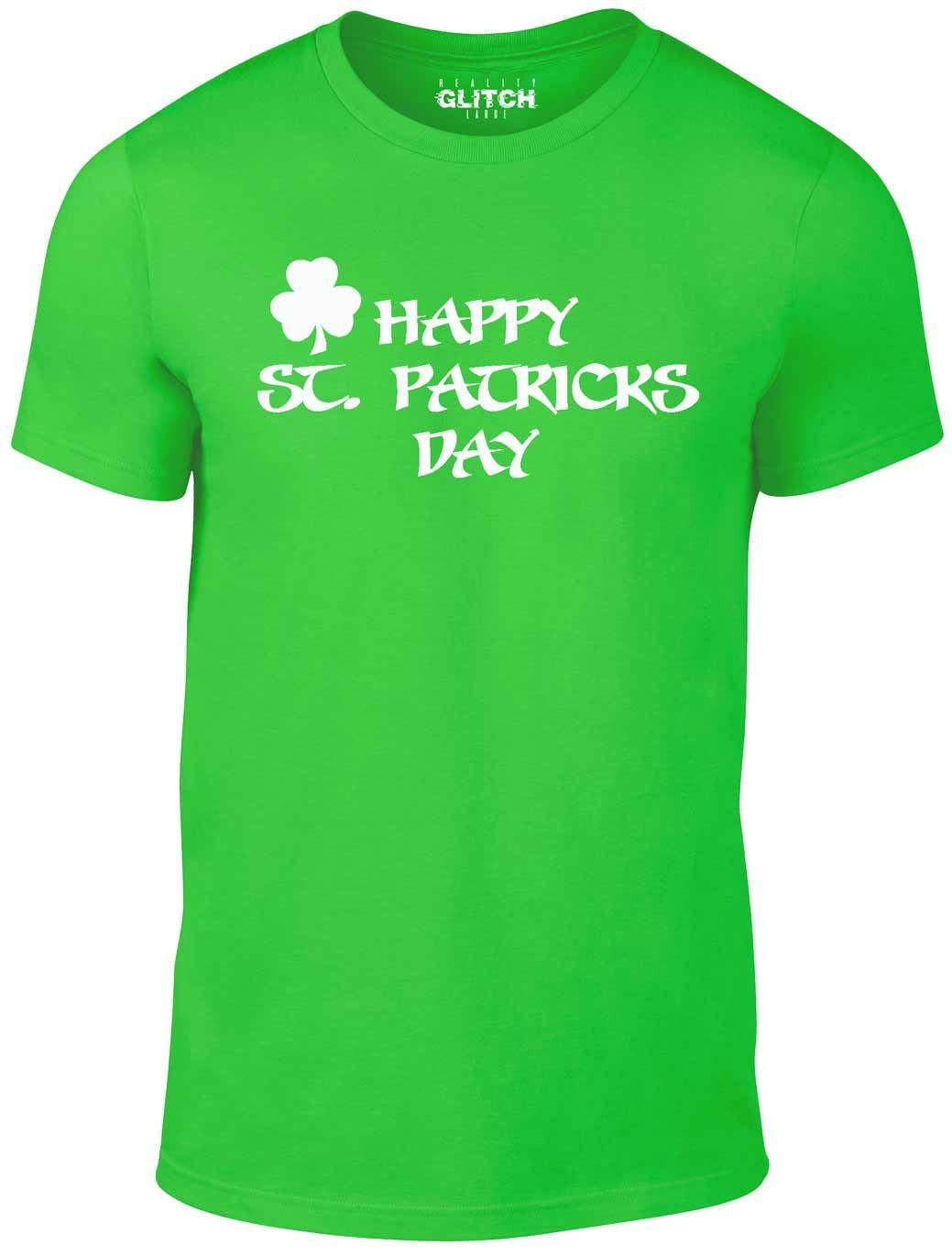 Reality Glitch Funny St. Patrick’s Day T-Shirt Mens Womens Tees Top - Irish Drinking Paddy’s Day Tee 3XL