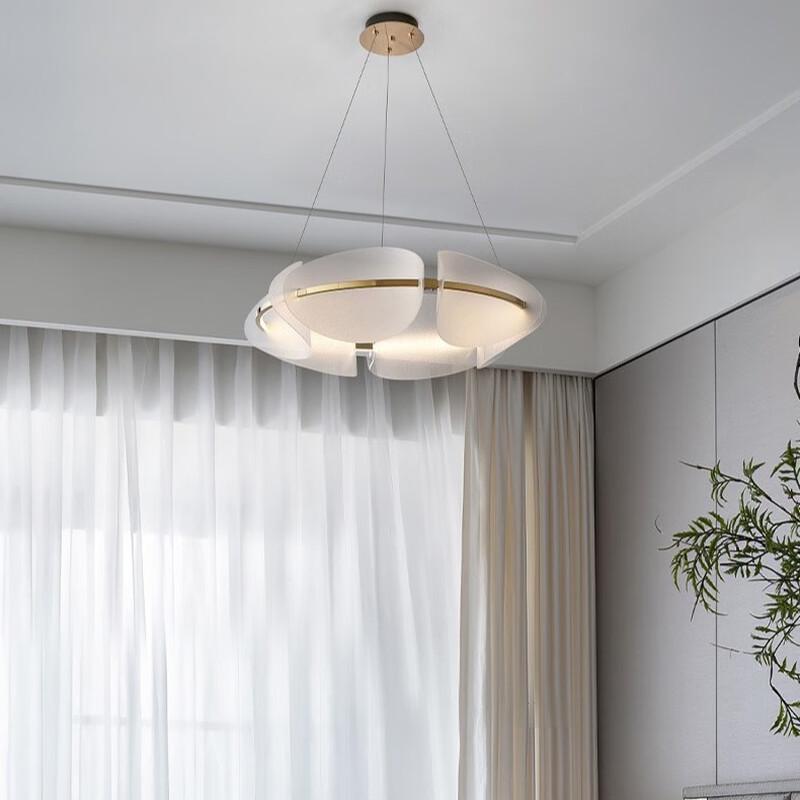 Acrylic Petal D600 LED Tri-Color Pendant Light