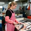 Waterproof Oil-Proof TPU Bib Apron with Sleeves Oil Resistant Chef Apron Food-Grade Plastic Apron for Seafood Processing Kitchen Food Factory