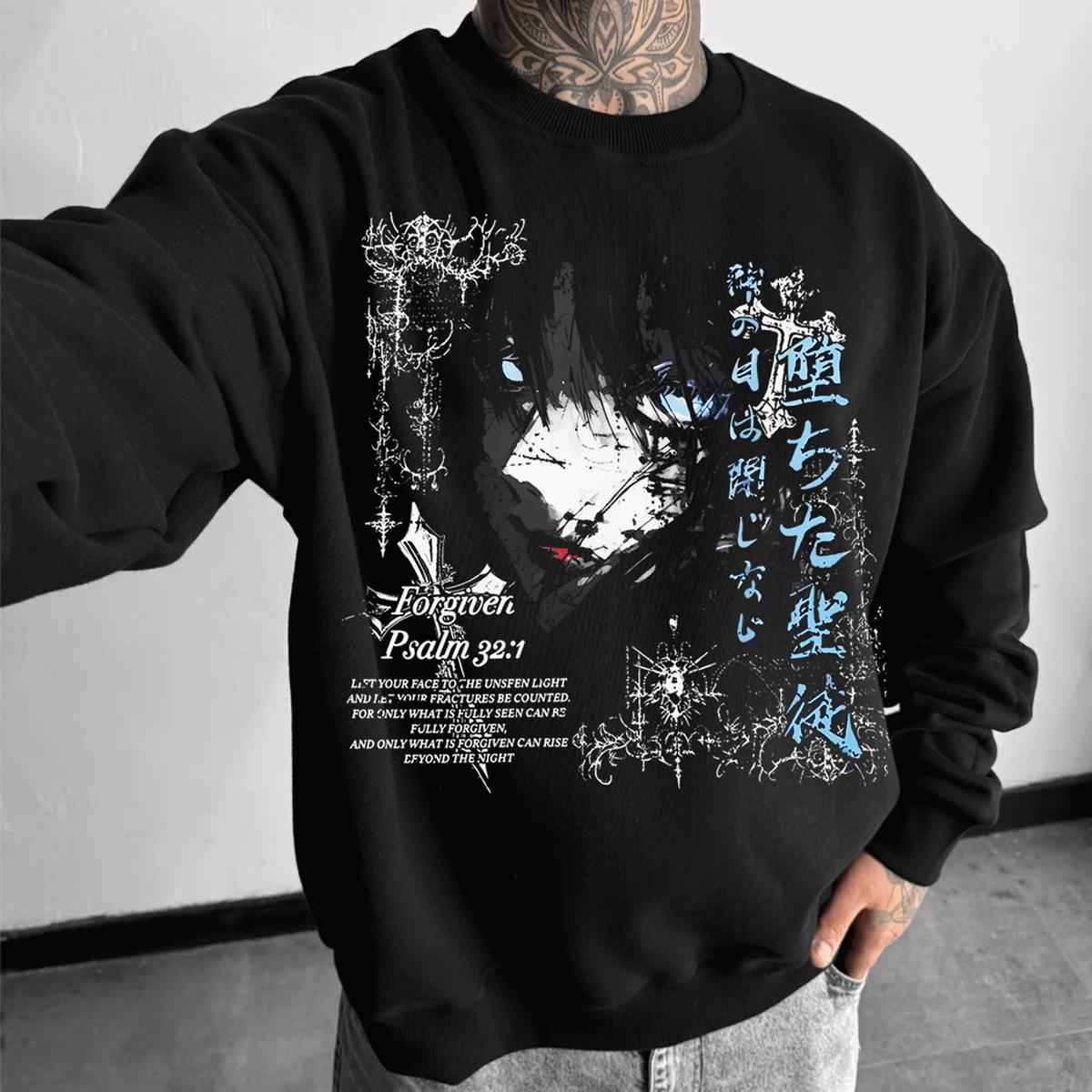 

men s Oversized Sweatshirts Hoodies Fleece Crewneck Sweaters Casual Tops Comfy Fall Fashion Outfits Winter Clothes 2026 XL чорний