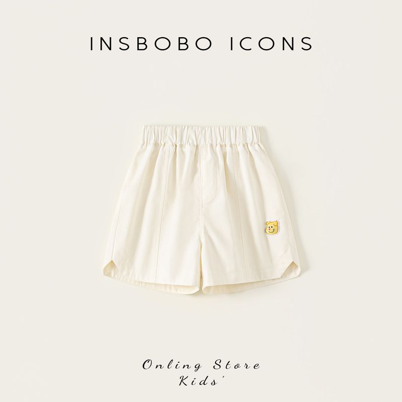 Insbobo Children s Pants Summer 2025 New Style Boys  Shorts Girls  Casual Pants Summer Thin Baby Clothing Rice White 80 cm