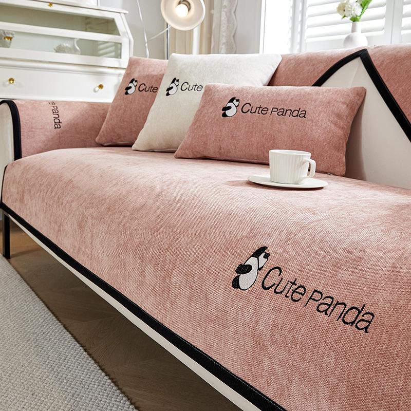 

Four Seasons Universal Cotton And Linen Sofa Cushion Non-Slip Cushion New Premium Sofa Cover Full Cover 70*70cm