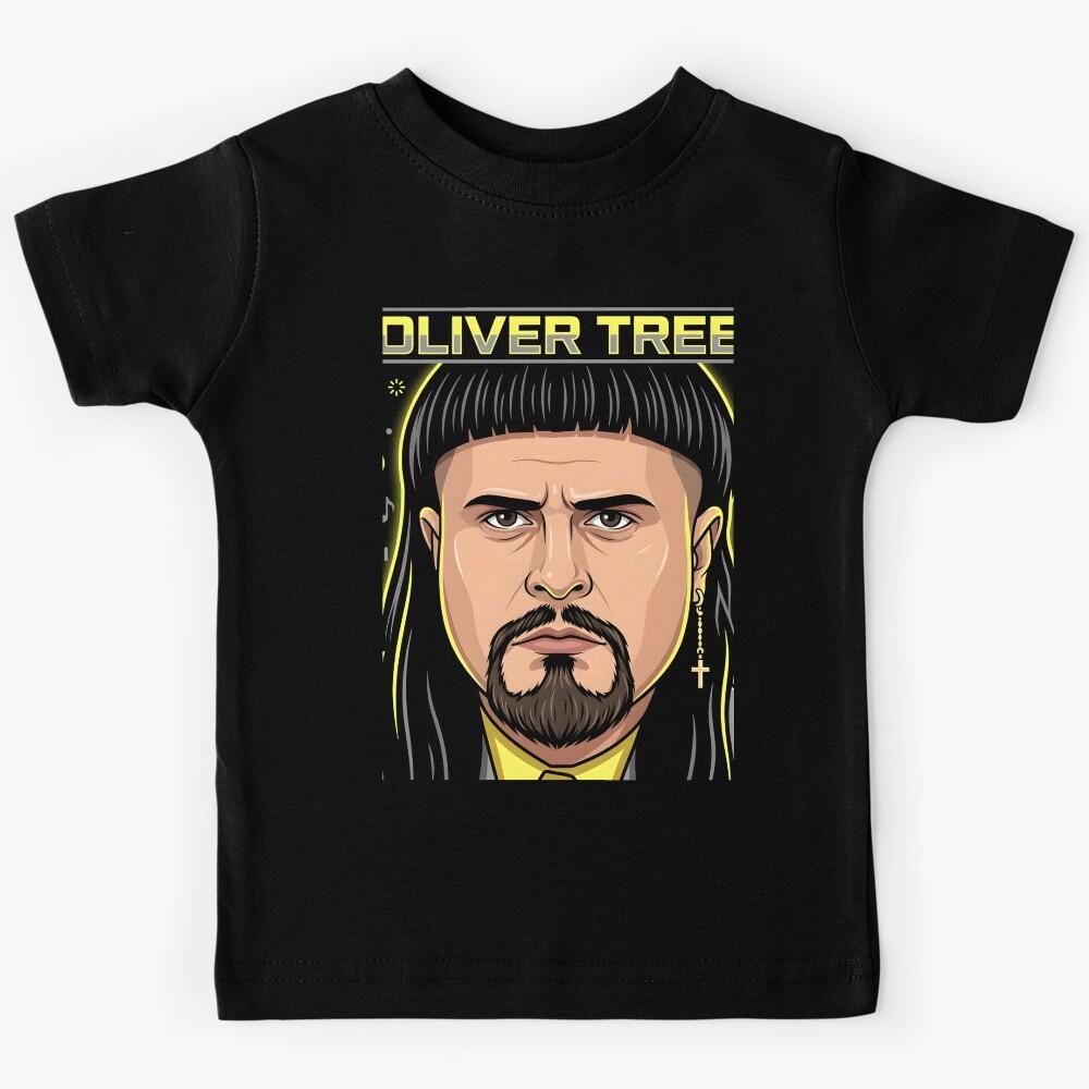 Oliver Tree Vector Illustration Kids T-Shirt 130