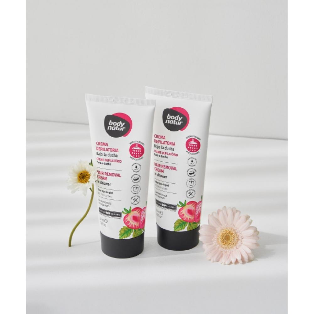 Body Natur i duschen Röd frukt Hårborttagningskräm Kropp