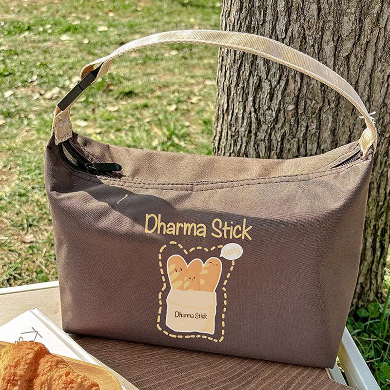 

Портативная изолированная сумка для ланча, сумка для ланча для студентов, офисных работников, утолщенная алюминиевая фольга с принтом