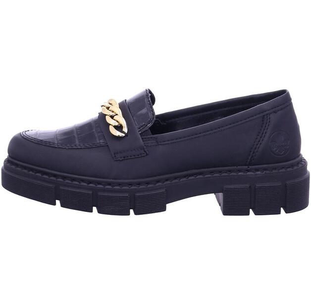 

Женские слипоны Rieker M3861 black, gold