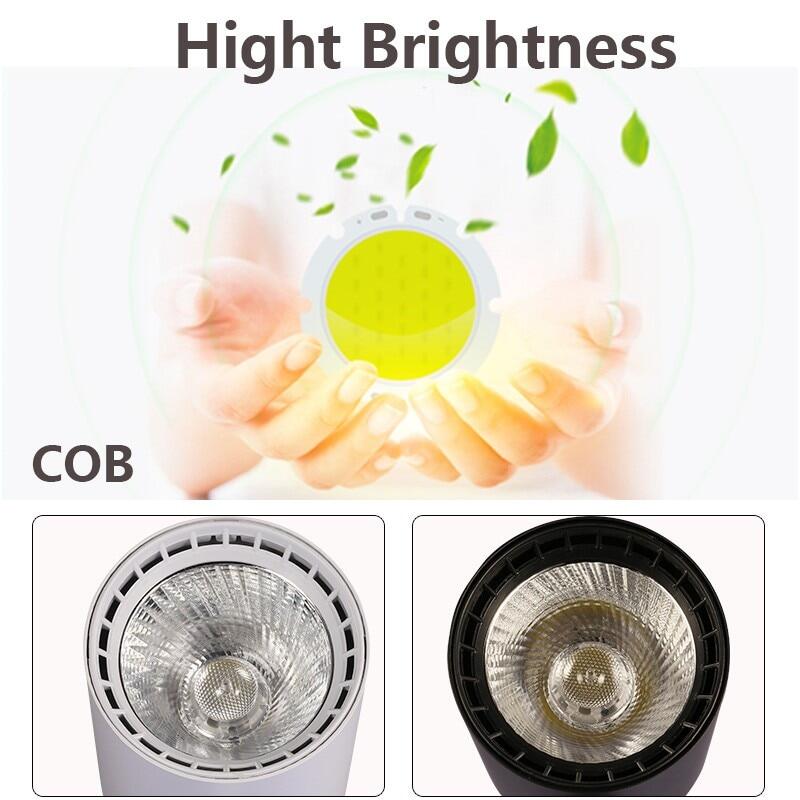 Canmeijia Nový design Track Strip 220v Spotlight s nastavitelným Hang Rod Spots Osvětlení kolejnice pro domácí prodejnu