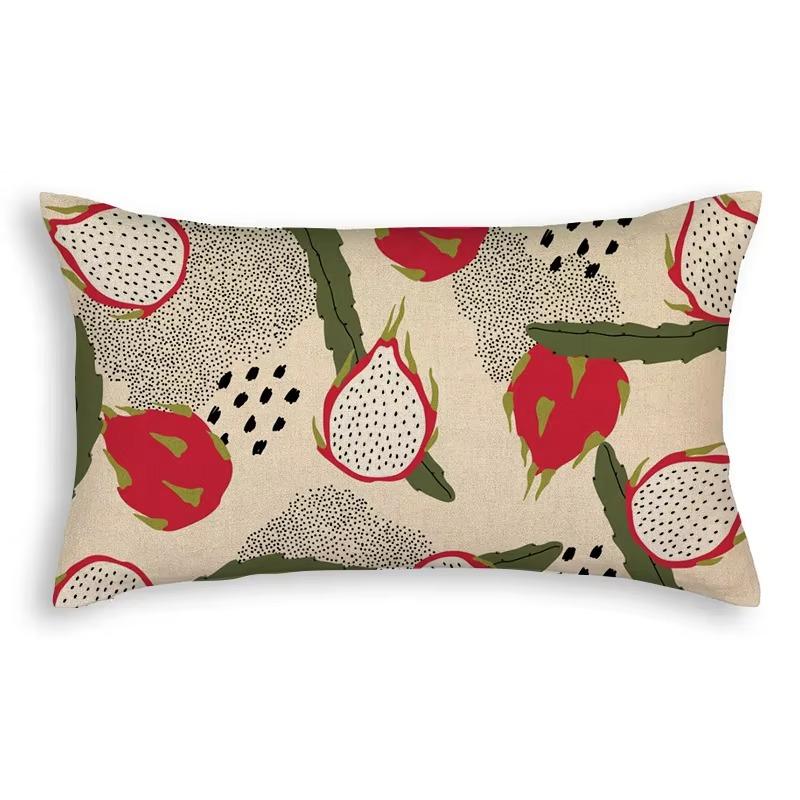 Sunflower Leaves Flowers Pattern Print Decorative Bedroom Living Room Office Cushion Cover Home Decor Rectangular Pillowcase