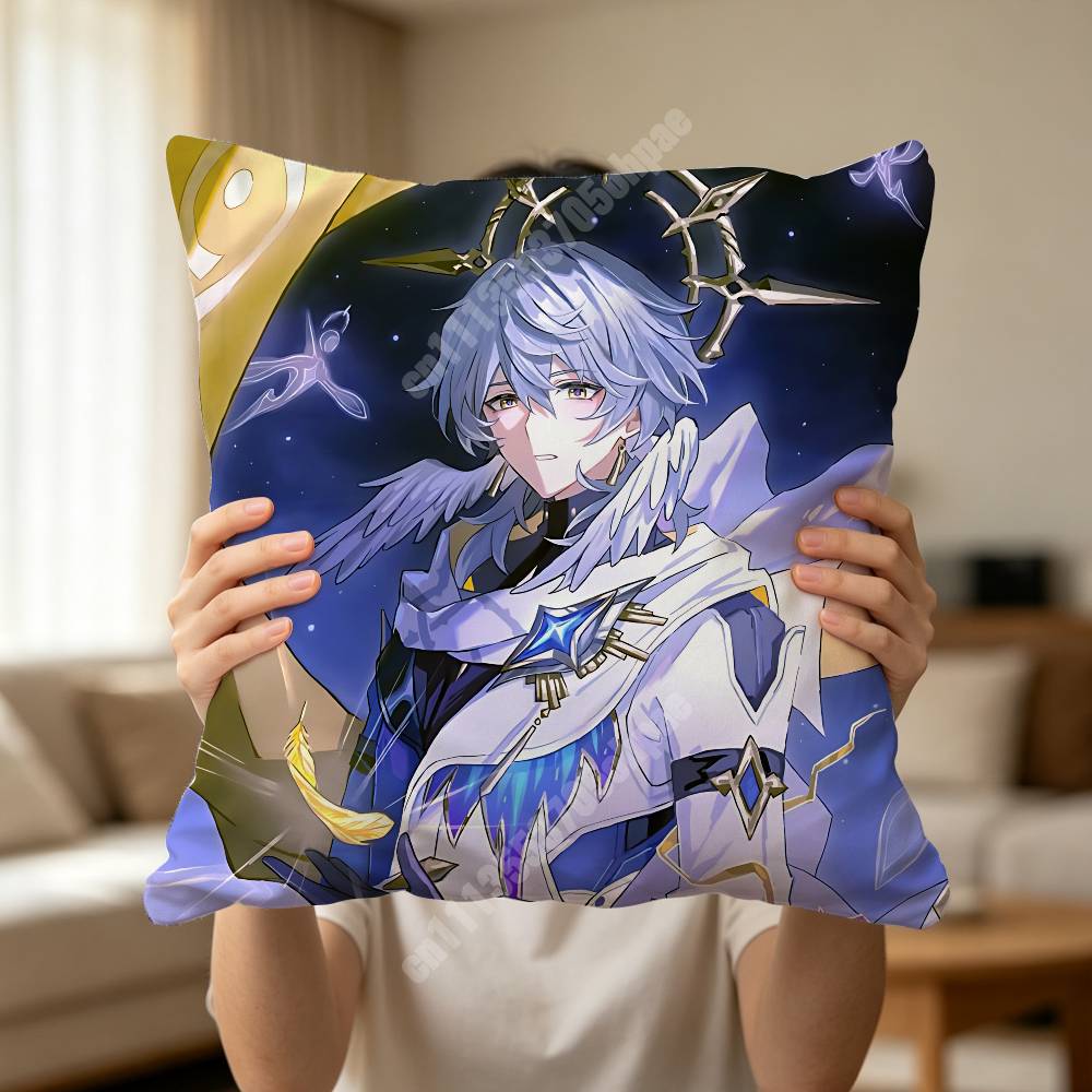 Sunday Robin Honkai Star Rail Pillow Cover Cushion Case Sofa Couch Modern Apartment Decor Family Furnishing
