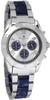 Salvatore Marra Chronograph Watch with Acetate and 20th Anniversary Limited White Blue and Men's Two-Tone Strap, Edition, Silver, SM23105-SSWHBL