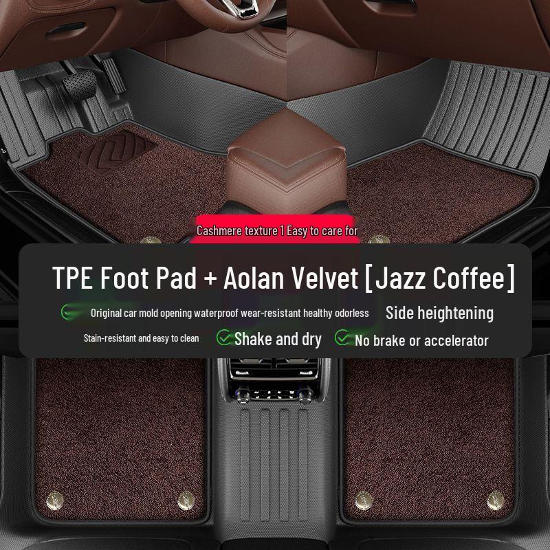 Volkswagen Teramont 17-25 Models All-Inclusive Modified TPE Anti-Slip Floor Mats for Five/Seven-Seater