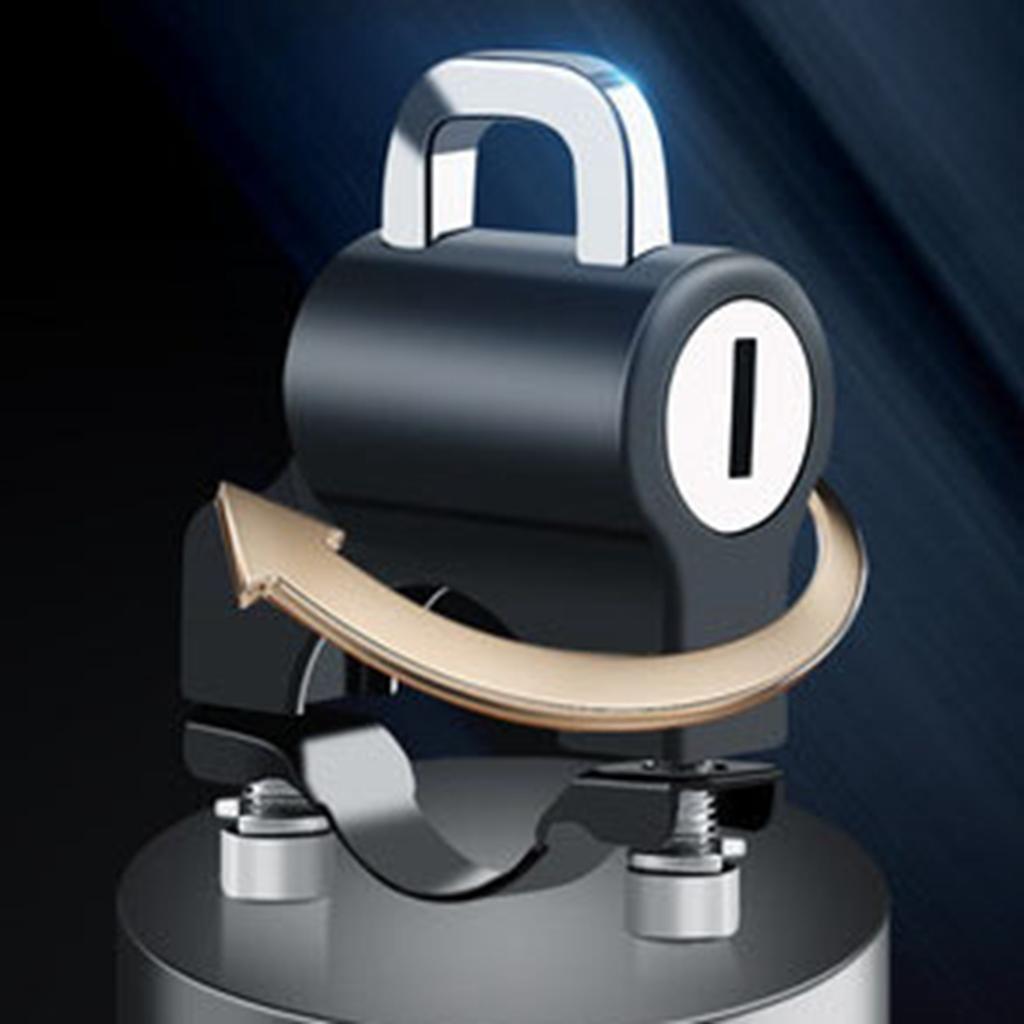 Zámek na helmu proti krádeži, držák na řídítka, bezpečnostní zámek na helmu se 2 klíči pro elektrické motocykly