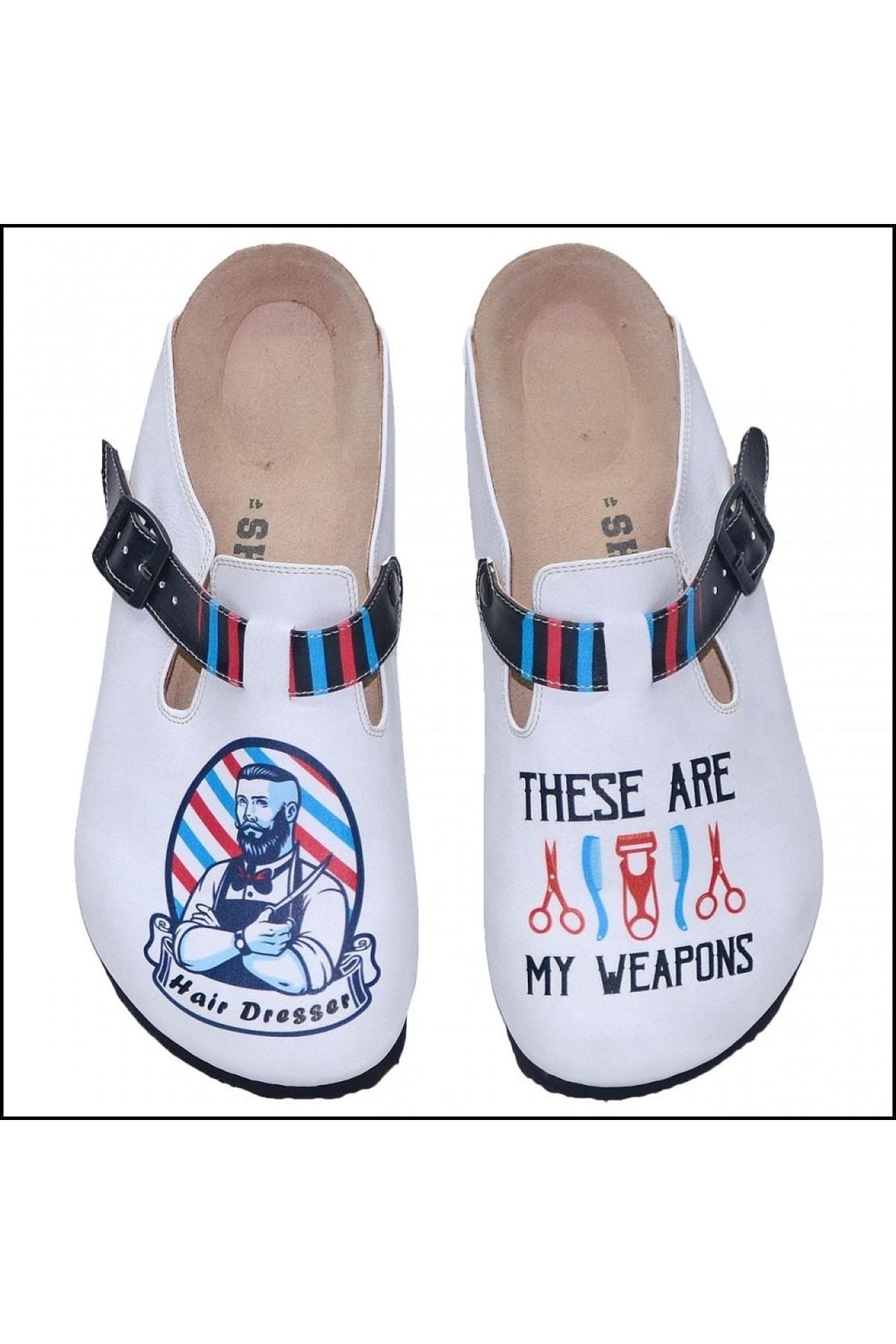 

Мужские тапочки для парикмахера