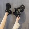 Shoes women's new autumn shoes mesh breathable sports platform casual shoes women's retro splicing