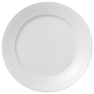 Imported Royal Copenhagen White Fluted Plate Dish 25cm 1072676 [Regular Product]