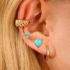 Fashion ins Star Moon Leaf Ear Bone Nail Ear Clip Ear Buckle Tassel Earrings Women's Fashion Overlapped Single Ear Suit Earrings