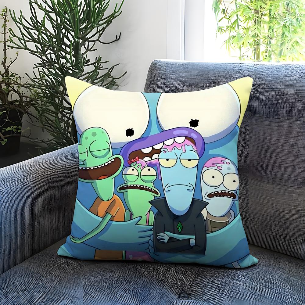 Anime Solar O-Opposites Cushion Cover Comfortable Reversible Pillow Cover Ideal for Car Sofa Bedroom & Beyond