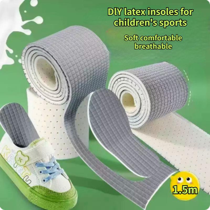 1 Roll DIY Latex Self-cut Insoles Soft Comfortable Sport Shock Absorption Shoe Inserts Adults Kids Shock-absorbing Sport Insole