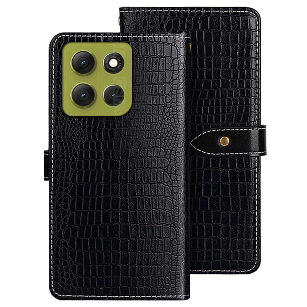 IDEWEI For Motorola Moto G86 Power 5G Case Crocodile Texture PU Leather Flip Phone Cover