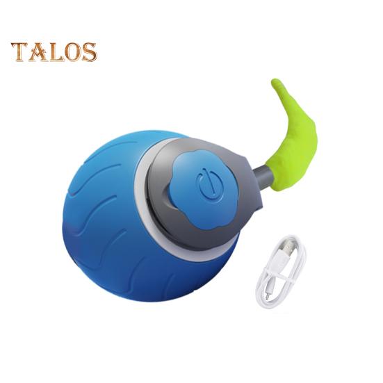 

Электрическая игрушка-мяч для кошек, умная самокатящаяся игрушка-мяч, устойчивая к укусам, перезаряжаемая через USB, игрушка для домашних кошек, избавляющая от скуки синий