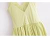 Spring V-Neck Sleeveless Balloon Hem Dress - European & American Hot Girl Style