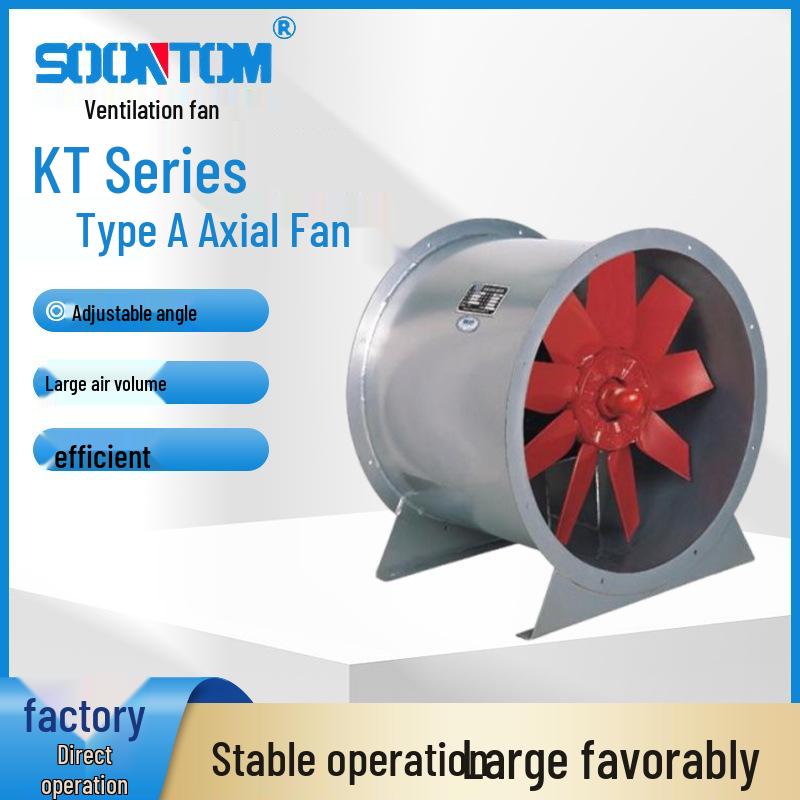 KT Series Type A Axial Flow Fan for Basement, Garage, Tunnel, Mall, and Duct Ventilation