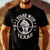 I Stand With Texas Come Patriotic USA T Shirt Border Security Vintage Washed Unisex Designer Cl