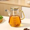 500/700/900ml Clear Glass Oil Bottle with Scale and Handle  Heat-resistant Soy Vinegar Sauce Environmental Protection Container