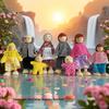Classic Movable Wooden Doll for Interactive Parent-Child Play - Educational Toy 6.7.8"