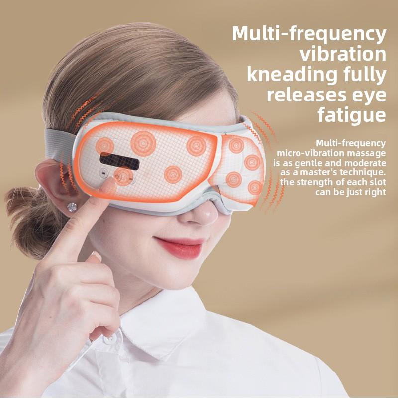 Folding Eye Massager, Airbag Eye Protection Device, Music Heating Massager, Hot Compress, Vibrating Eye Massager
