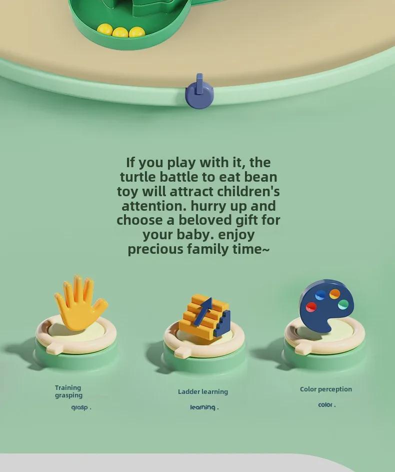 Children's Turtle Bean Eating Game - Interactive Parent-Child Educational Toy for Multiplayer Fun