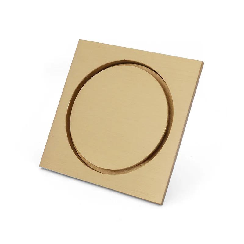 10x10cm square brass floor drain odor proof floor drain cover bathroom shower hardware bathroom accessories shower accessories