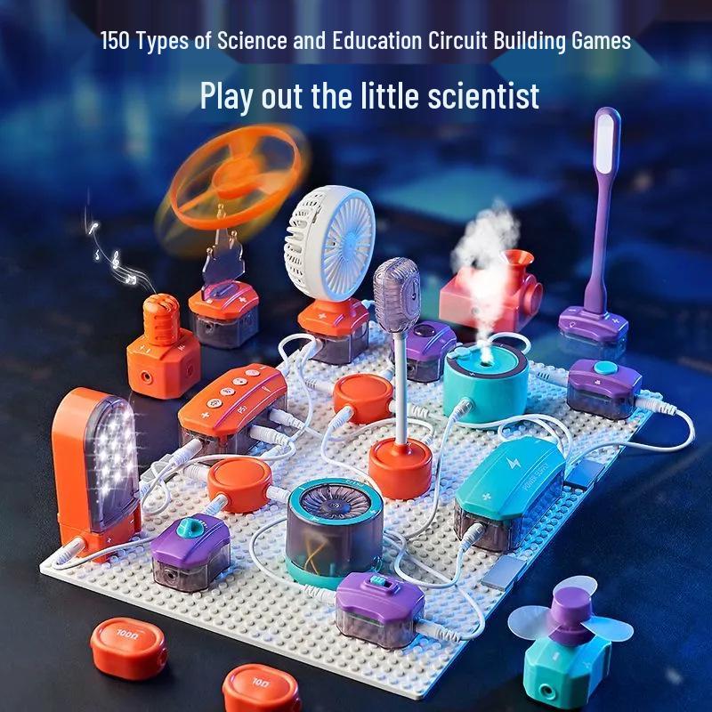 DIY Electric Circuit Building Set for Kids – Physics and Science Experiment Toy