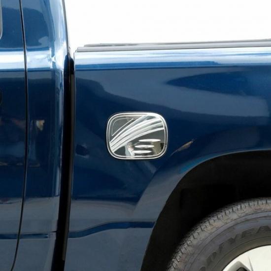 For -2024 Dodge RAM 1500 ABS Chrome Fuel Filler Gas Cap Tank Door Cover Trim
